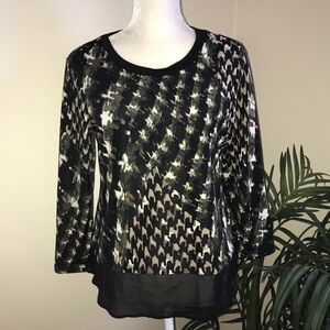 - 2/$15 Sunny Taylor Stretch Top Chiffon Hem LP